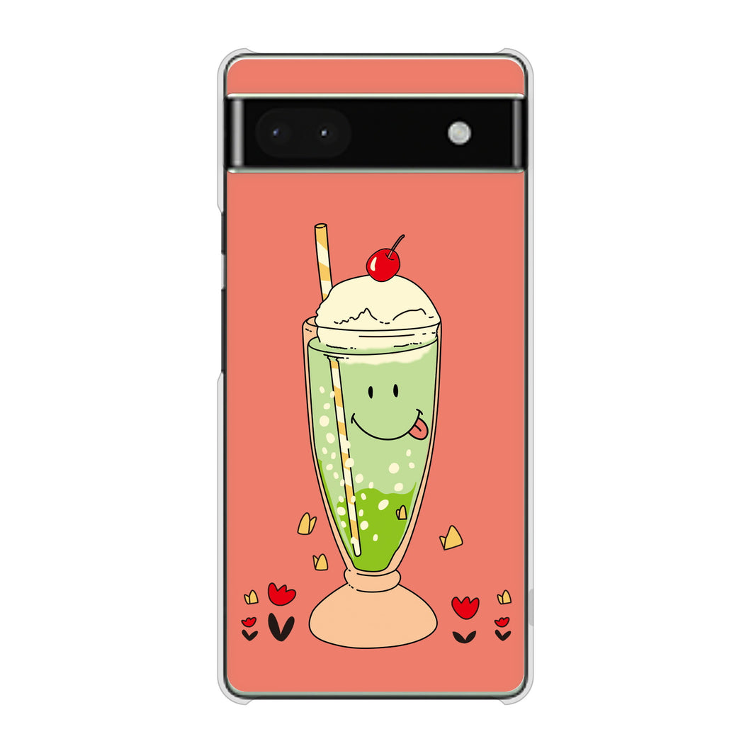 Google Pixel 6a 高画質仕上げ 背面印刷 ハードケース スイーツイラスト