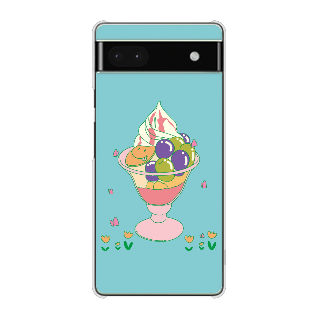 Google Pixel 6a 高画質仕上げ 背面印刷 ハードケース スイーツイラスト