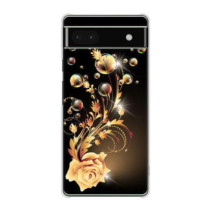 Google Pixel 6a 高画質仕上げ 背面印刷 ハードケース ロマンチックなバラ