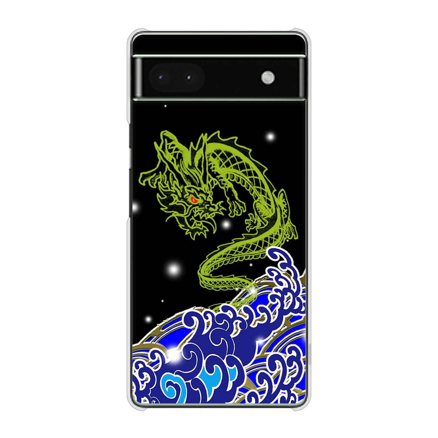 Google Pixel 6a 高画質仕上げ 背面印刷 ハードケース 水竜