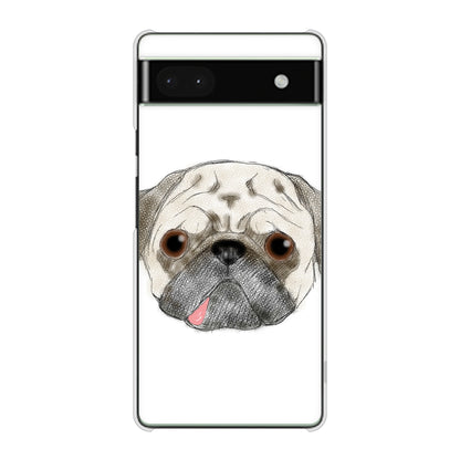 Google Pixel 6a 高画質仕上げ 背面印刷 ハードケース パグ