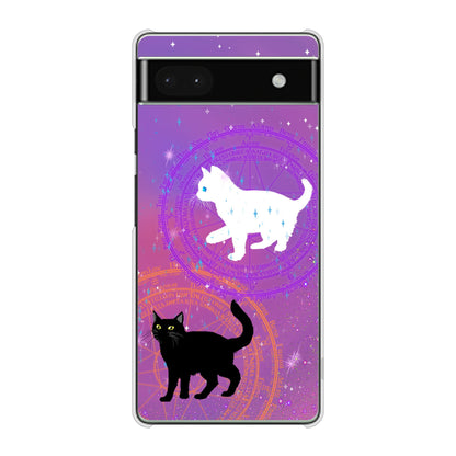 Google Pixel 6a 高画質仕上げ 背面印刷 ハードケース 魔法陣猫