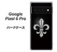 Google Pixel 6 Pro 高画質仕上げ 背面印刷 ハードケース【042 ラインストーン風の印刷ゴージャスユリ】