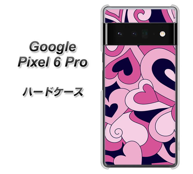 Google Pixel 6 Pro 高画質仕上げ 背面印刷 ハードケース【223 ハートの調べ】