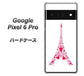 Google Pixel 6 Pro 高画質仕上げ 背面印刷 ハードケース【294 ハート色の塔】