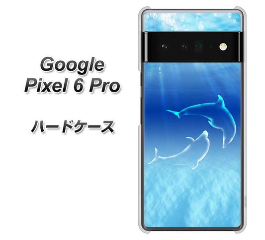 Google Pixel 6 Pro 高画質仕上げ 背面印刷 ハードケース【1048 海の守り神イルカ】