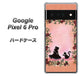 Google Pixel 6 Pro 高画質仕上げ 背面印刷 ハードケース【1096 お姫様とネコ（カラー）】