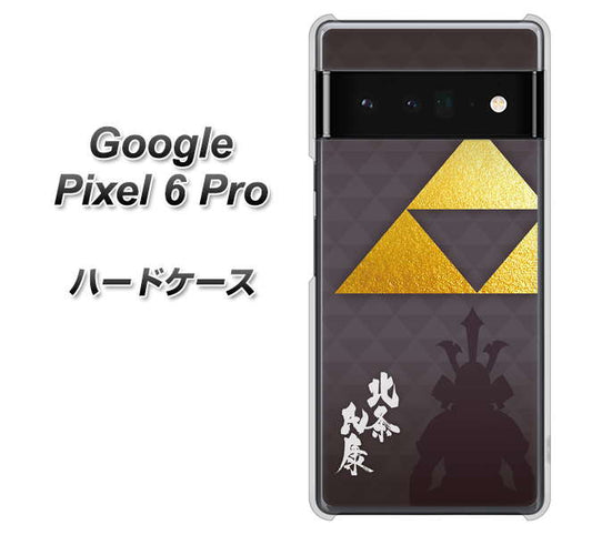 Google Pixel 6 Pro 高画質仕上げ 背面印刷 ハードケース【AB810 北条氏康 シルエットと家紋】