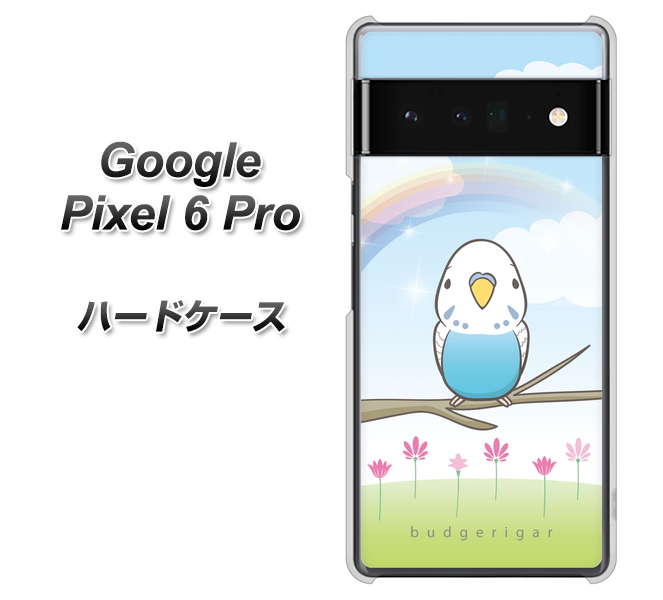 Google Pixel 6 Pro 高画質仕上げ 背面印刷 ハードケース【SC839 セキセイインコ ブルー】