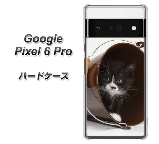 Google Pixel 6 Pro 高画質仕上げ 背面印刷 ハードケース【VA800 ネコとバケツ】