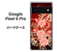Google Pixel 6 Pro 高画質仕上げ 背面印刷 ハードケース【VA824 魅惑の蝶とピンクのバラ】