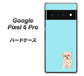Google Pixel 6 Pro 高画質仕上げ 背面印刷 ハードケース【YJ062 トイプードルアプリコット（ブルー）】