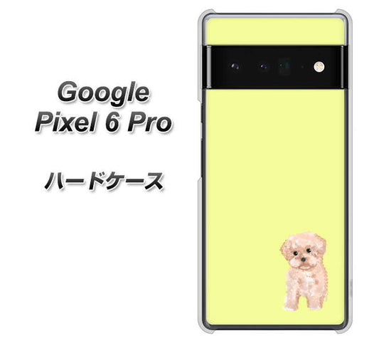 Google Pixel 6 Pro 高画質仕上げ 背面印刷 ハードケース【YJ064 トイプードルアプリコット（イエロー）】