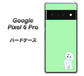 Google Pixel 6 Pro 高画質仕上げ 背面印刷 ハードケース【YJ071 トイプードルホワイト（グリーン）】
