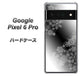 Google Pixel 6 Pro 高画質仕上げ 背面印刷 ハードケース【YJ340 モノトーン 雪の結晶 】
