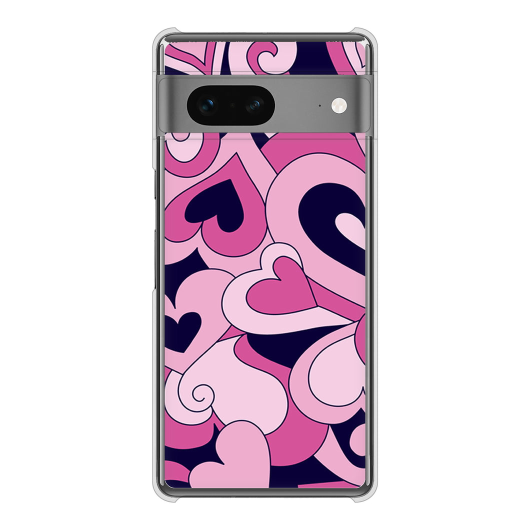 Google Pixel 7 高画質仕上げ 背面印刷 ハードケース プリティハート