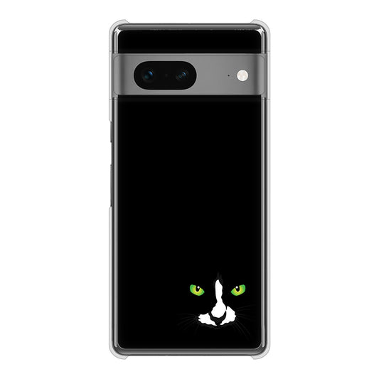 Google Pixel 7 高画質仕上げ 背面印刷 ハードケース 【398 黒ネコ】