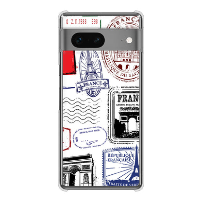 Google Pixel 7 高画質仕上げ 背面印刷 ハードケース LOVE フランス