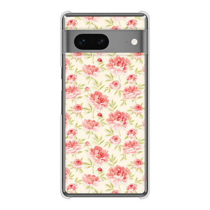 Google Pixel 7 高画質仕上げ 背面印刷 ハードケース 北欧の小花