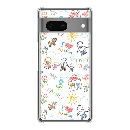 Google Pixel 7 高画質仕上げ 背面印刷 ハードケース カップル＆ファミリー