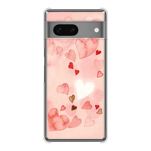 Google Pixel 7 高画質仕上げ 背面印刷 ハードケース 【1125 ハートの和紙】