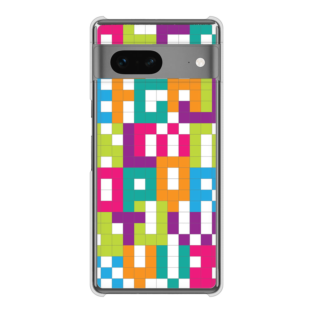 Google Pixel 7 高画質仕上げ 背面印刷 ハードケース 【IB916 ブロックアルファベット】