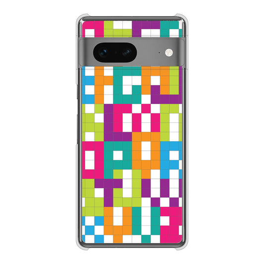 Google Pixel 7 高画質仕上げ 背面印刷 ハードケース 【IB916 ブロックアルファベット】