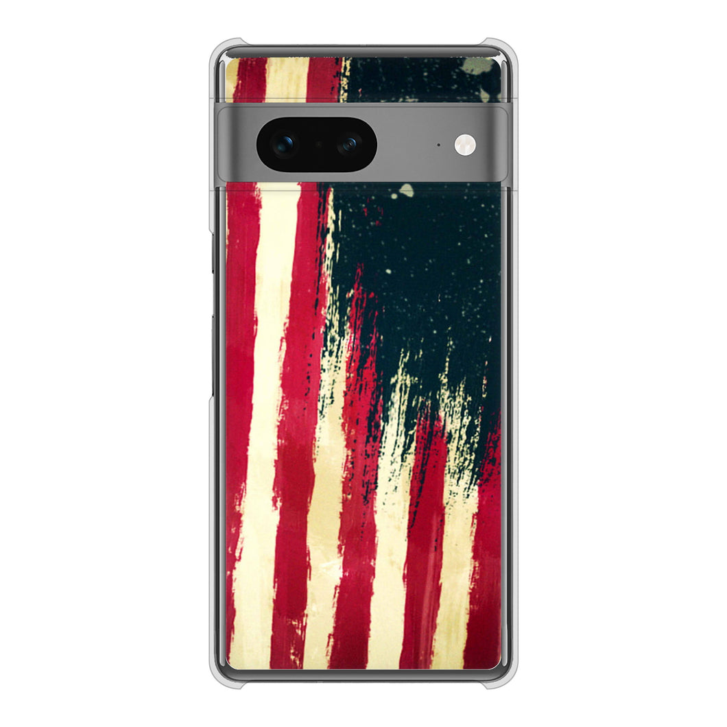 Google Pixel 7 高画質仕上げ 背面印刷 ハードケース 【MI805 ヴィンテージアメリカ】