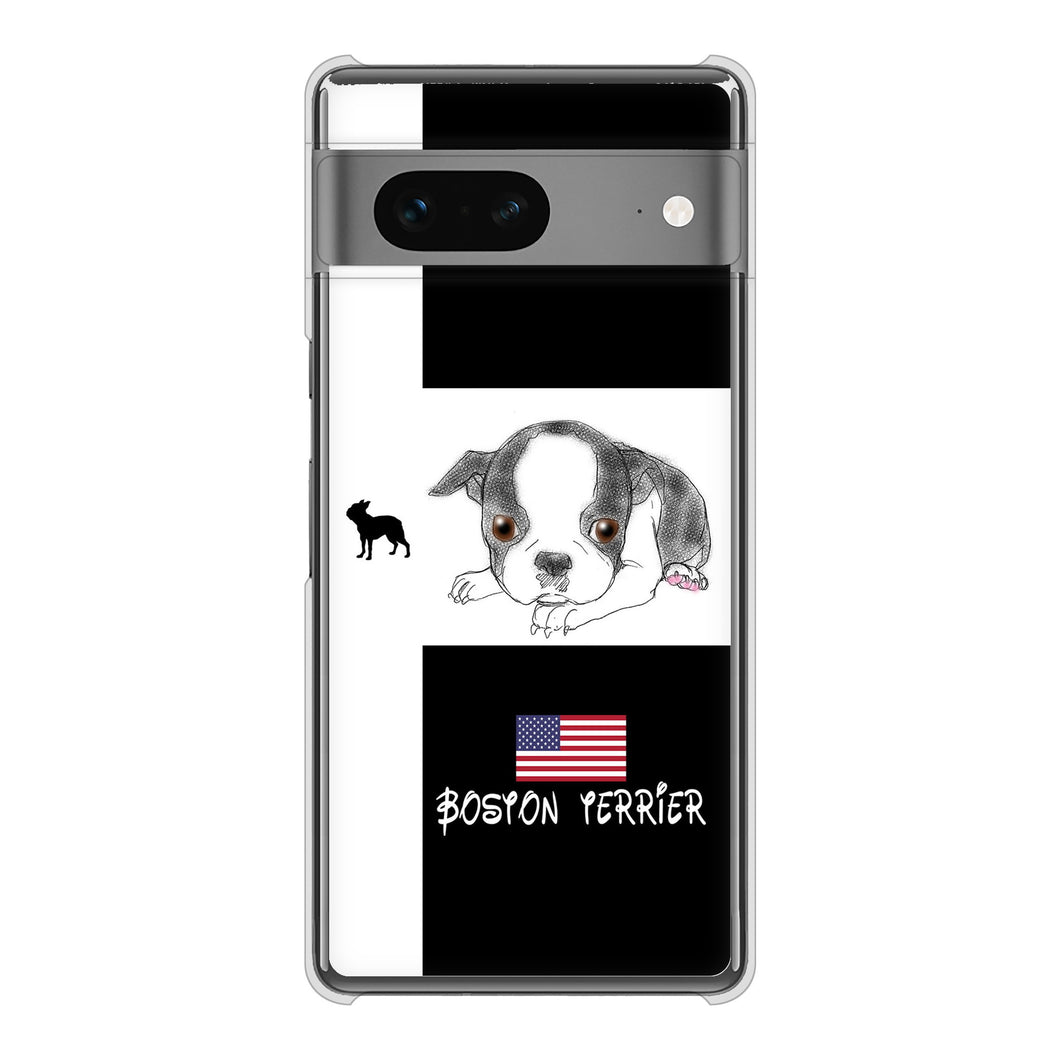 Google Pixel 7 高画質仕上げ 背面印刷 ハードケース ボストンテリア