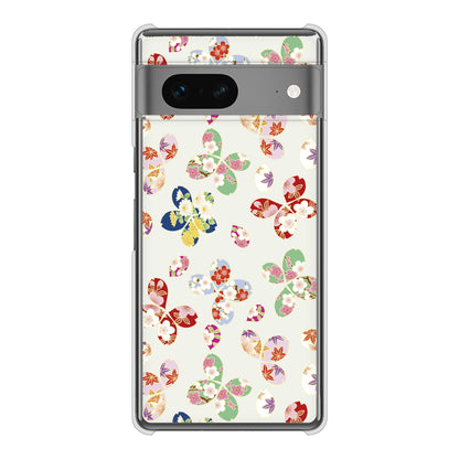Google Pixel 7 高画質仕上げ 背面印刷 ハードケース 和花柄