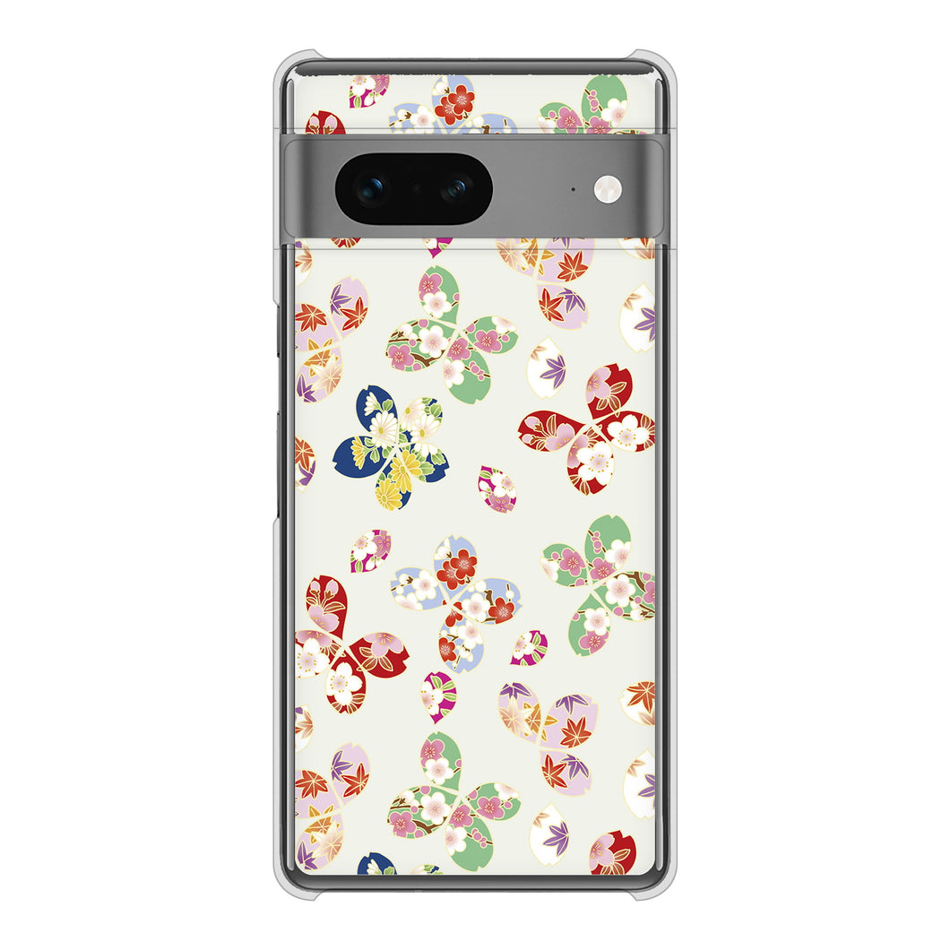 Google Pixel 7 高画質仕上げ 背面印刷 ハードケース 和花柄