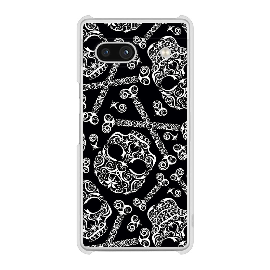 Google Pixel 7a 高画質仕上げ 背面印刷 ハードケース 【363 ドクロの刺青】