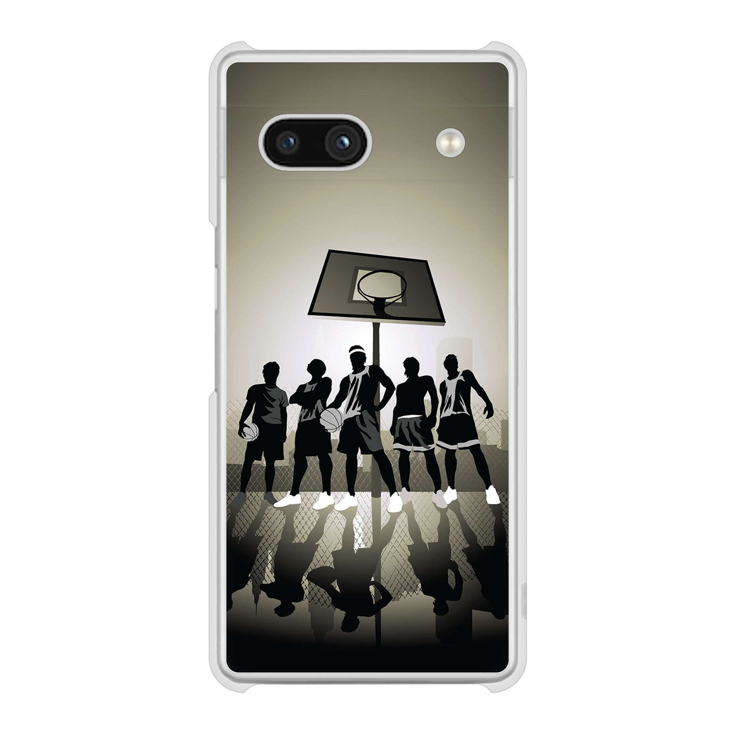 Google Pixel 7a 高画質仕上げ 背面印刷 ハードケース 【389 クールバスケ】