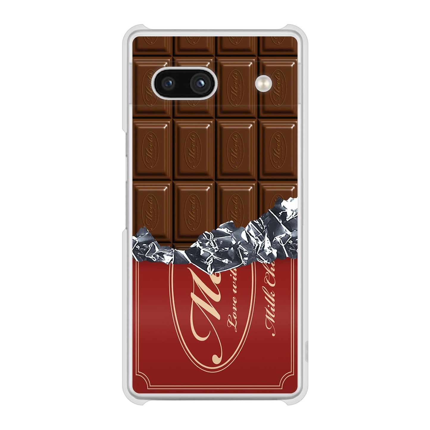 Google Pixel 7a 高画質仕上げ 背面印刷 ハードケース板チョコ