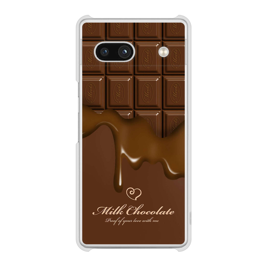 Google Pixel 7a 高画質仕上げ 背面印刷 ハードケース板チョコ