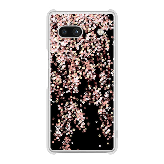 Google Pixel 7a 高画質仕上げ 背面印刷 ハードケース 【1244 しだれ桜】