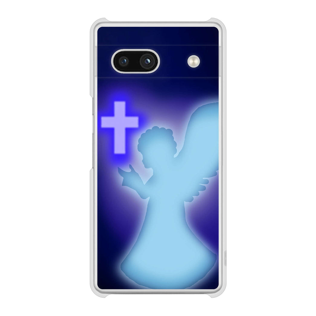 Google Pixel 7a 高画質仕上げ 背面印刷 ハードケース 【1249 祈りを捧げる天使】