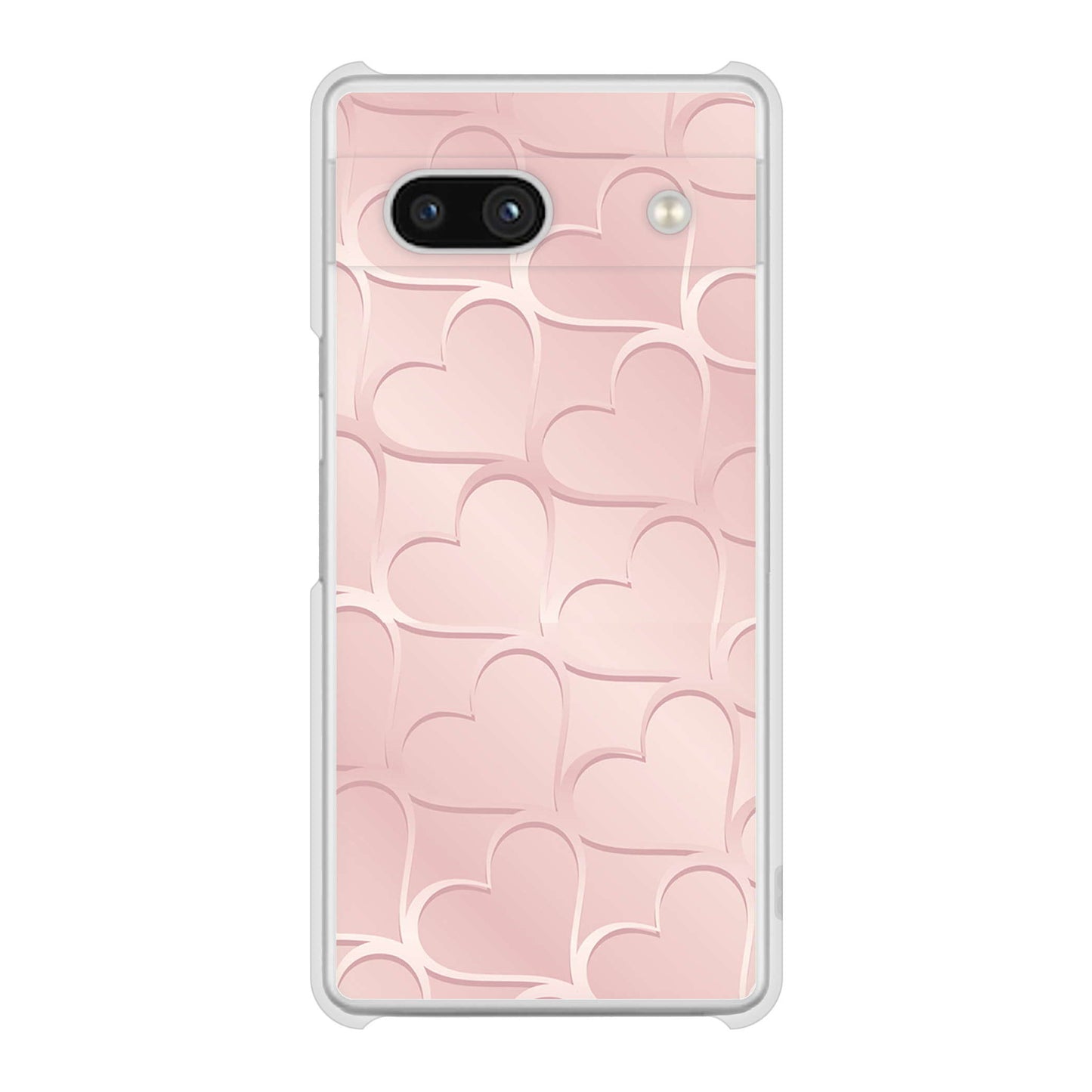 Google Pixel 7a 高画質仕上げ 背面印刷 ハードケースかくれハート