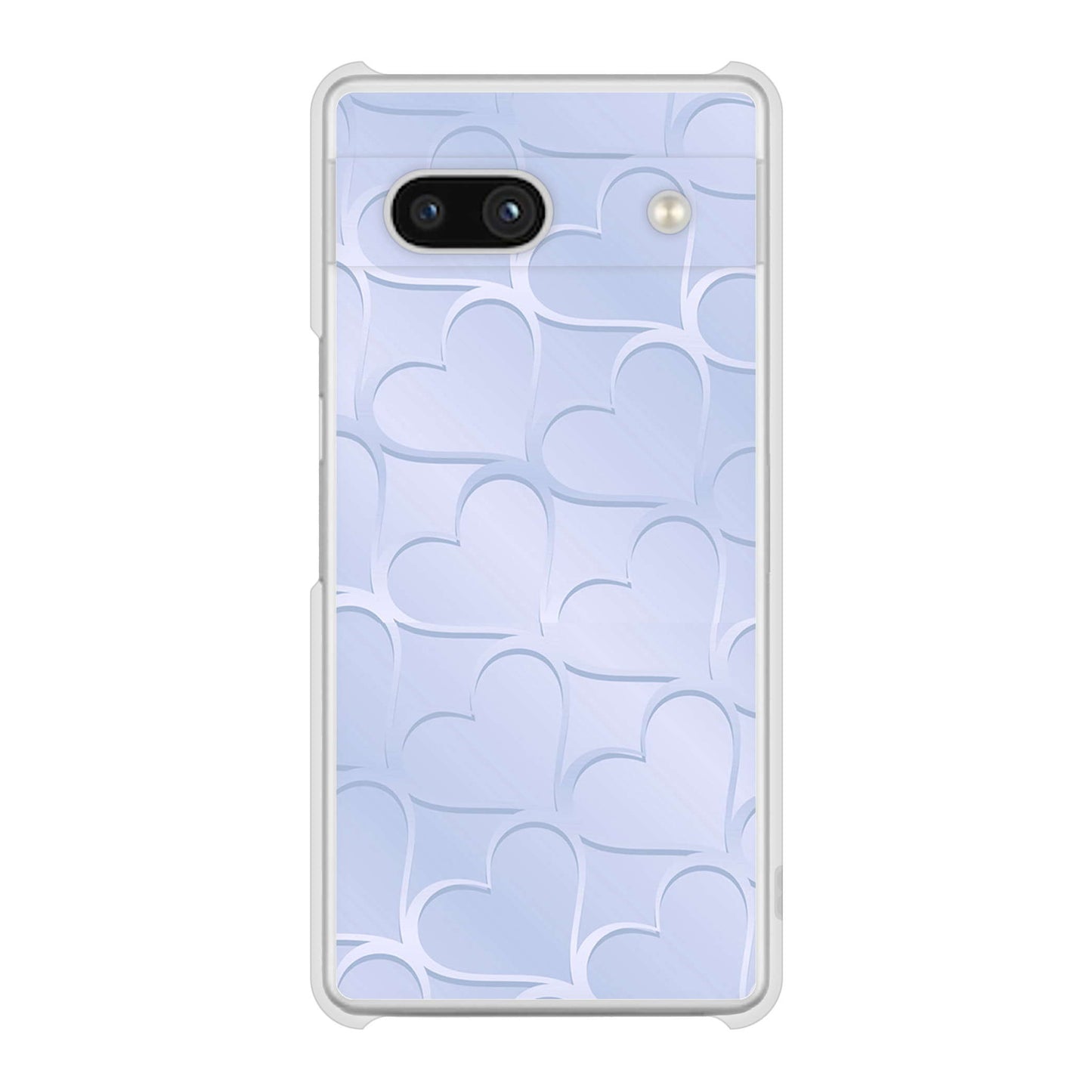 Google Pixel 7a 高画質仕上げ 背面印刷 ハードケースかくれハート