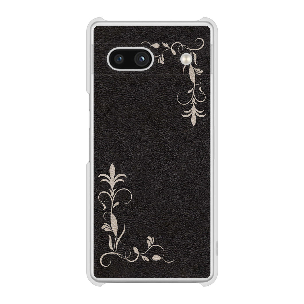 Google Pixel 7a 高画質仕上げ 背面印刷 ハードケース 【EK825 レザー風グラスフレーム】