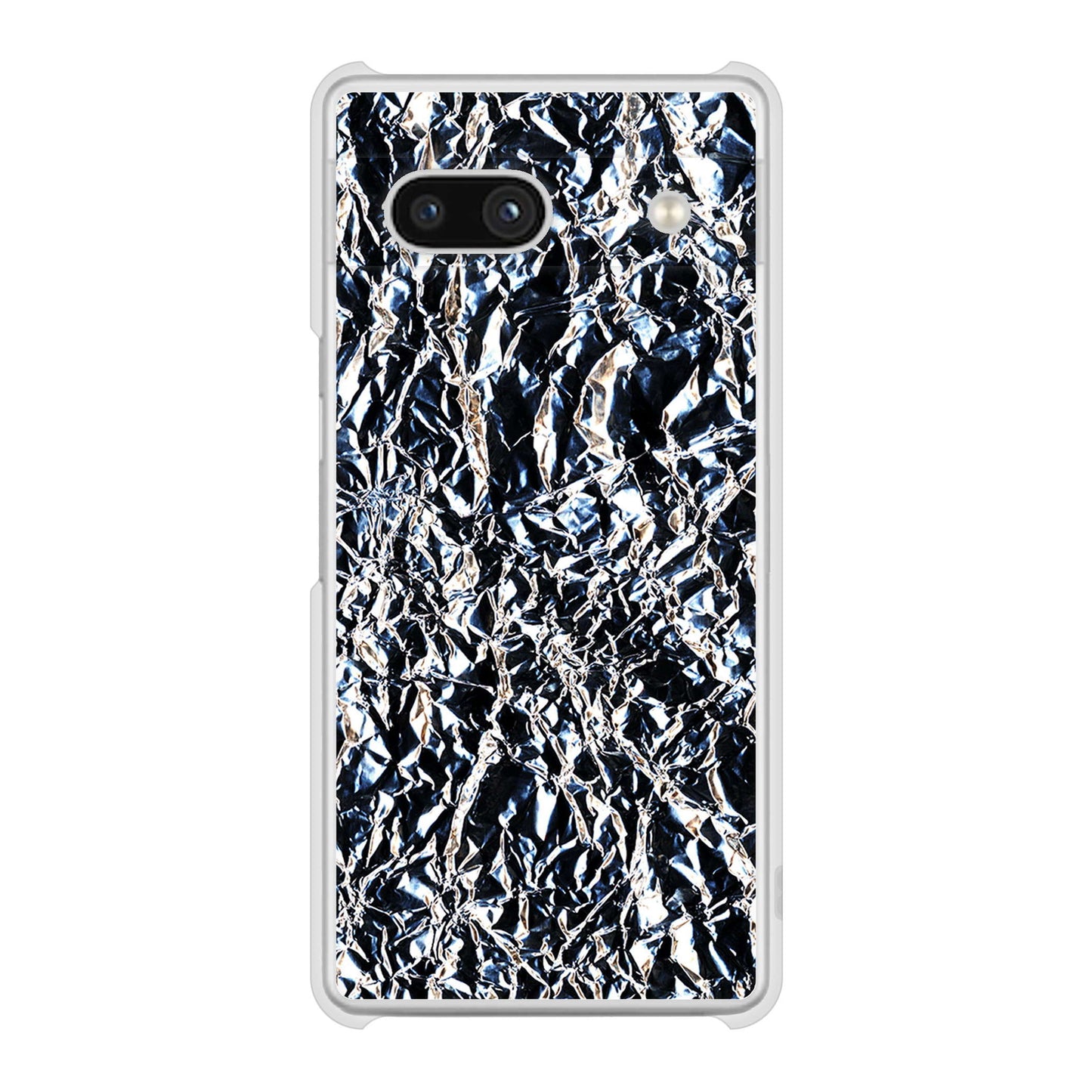 Google Pixel 7a 高画質仕上げ 背面印刷 ハードケース 【EK835 スタイリッシュアルミシルバー】