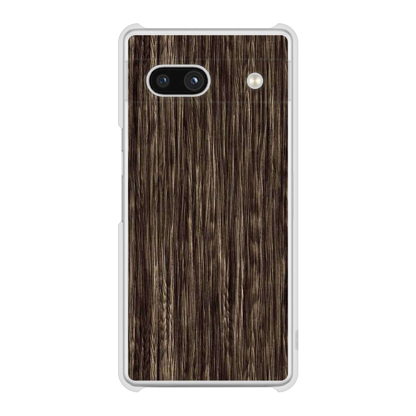 Google Pixel 7a 高画質仕上げ 背面印刷 ハードケース 【EK848 木目ダークブラウン】