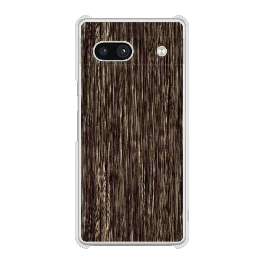 Google Pixel 7a 高画質仕上げ 背面印刷 ハードケース 【EK848 木目ダークブラウン】