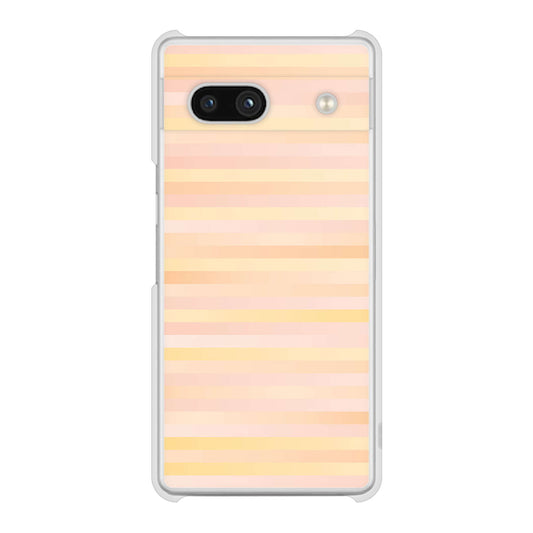 Google Pixel 7a 高画質仕上げ 背面印刷 ハードケースグラデーションボーダー