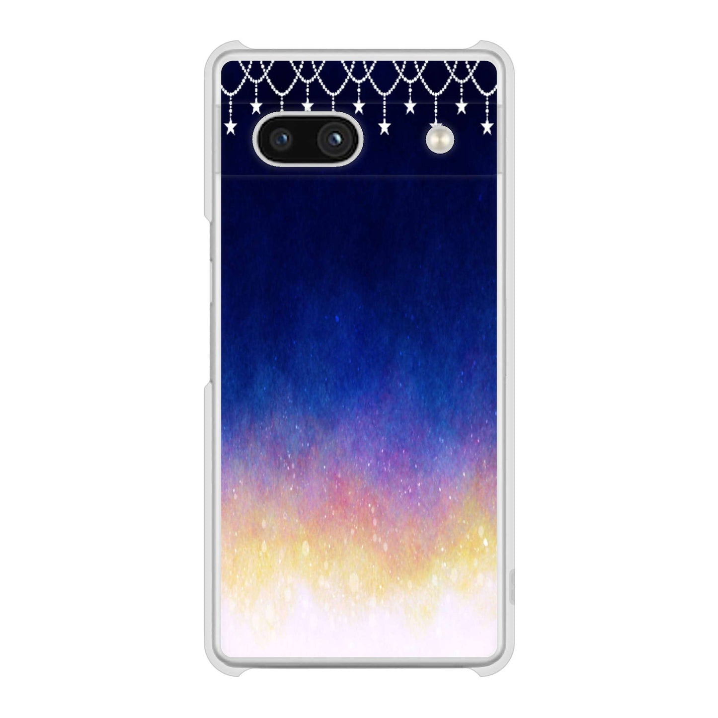 Google Pixel 7a 高画質仕上げ 背面印刷 ハードケース 【MI803 冬の夜空】