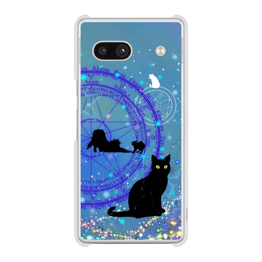 Google Pixel 7a 高画質仕上げ 背面印刷 ハードケース魔法陣猫