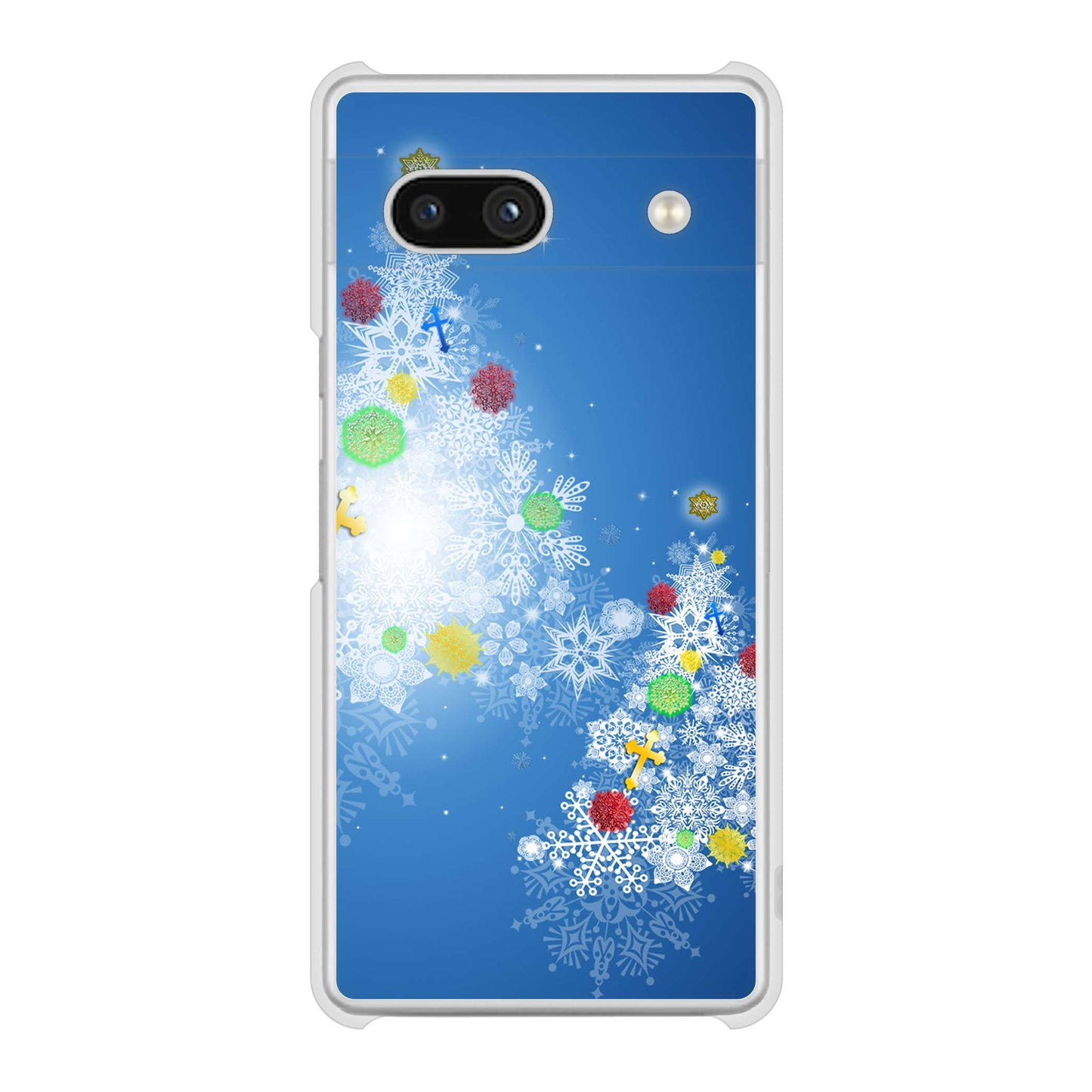 Google Pixel 7a 高画質仕上げ 背面印刷 ハードケースクリスマス