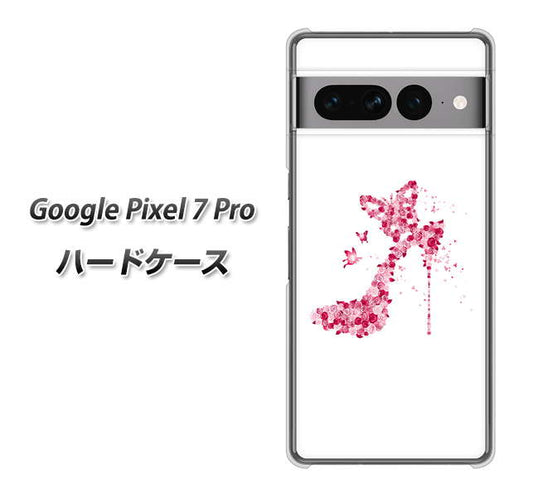 Google Pixel 7 Pro 高画質仕上げ 背面印刷 ハードケース【387 薔薇のハイヒール】