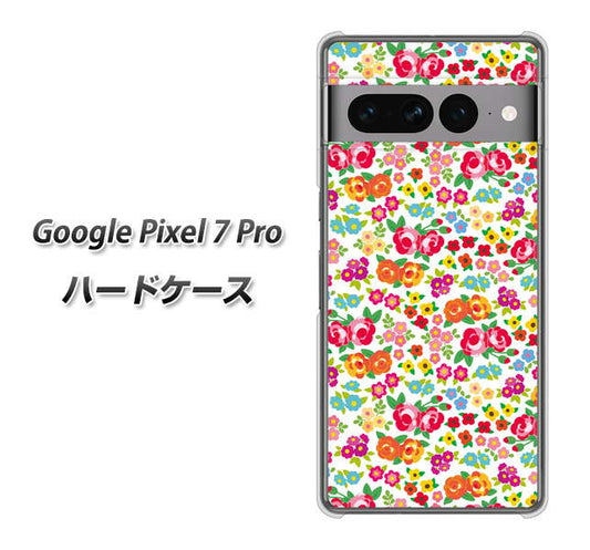 Google Pixel 7 Pro 高画質仕上げ 背面印刷 ハードケース【777 マイクロリバティプリントWH】