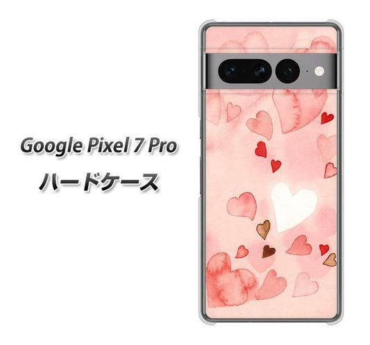 Google Pixel 7 Pro 高画質仕上げ 背面印刷 ハードケース【1125 ハートの和紙】